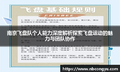 南京飞盘队个人能力深度解析探索飞盘运动的魅力与团队协作